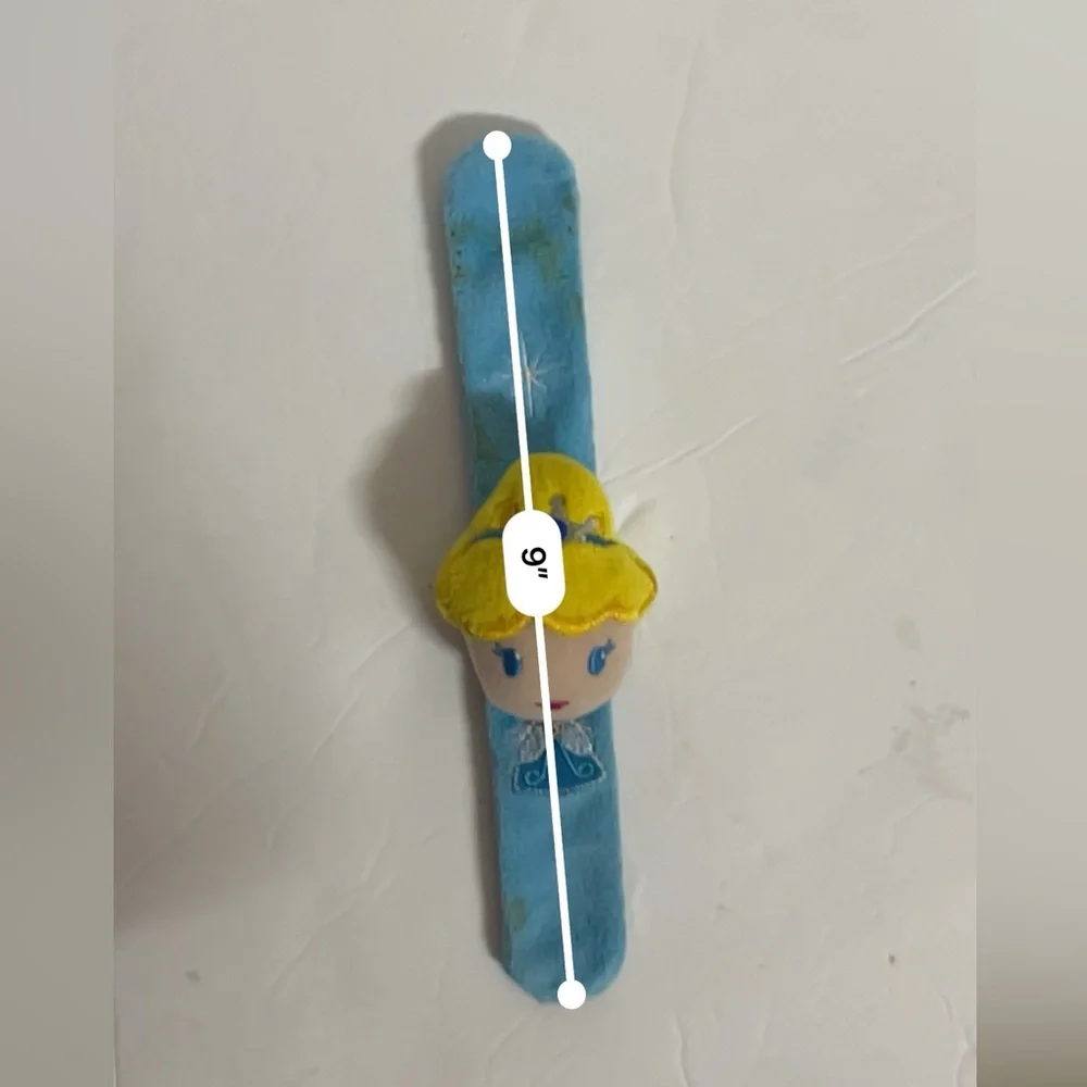 Vintage Blue Disney Cinderella Slap Bracelet
